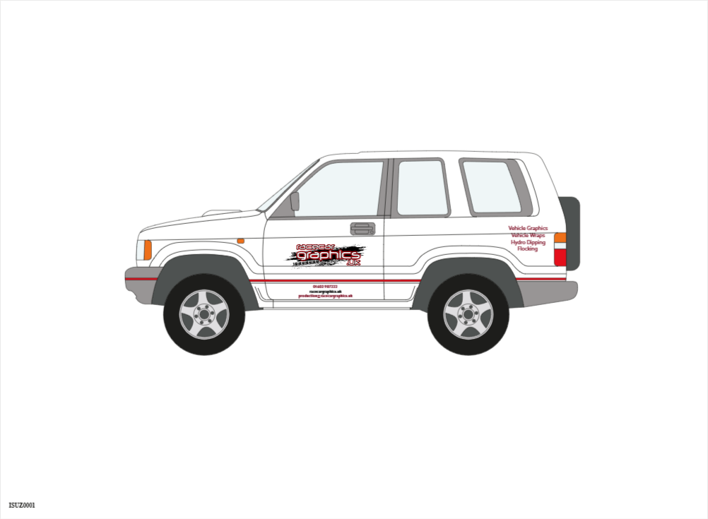 Isuzu vehicle design template