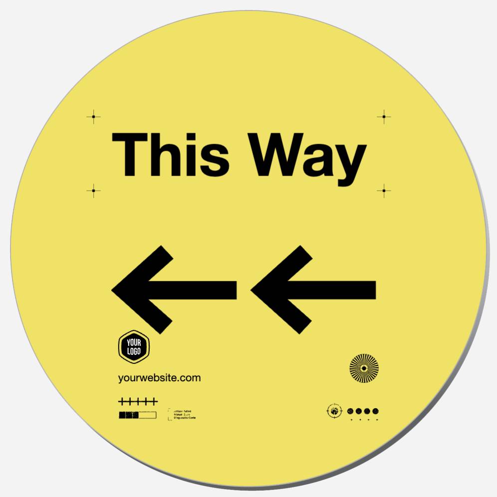 This Way (Left Arrows)