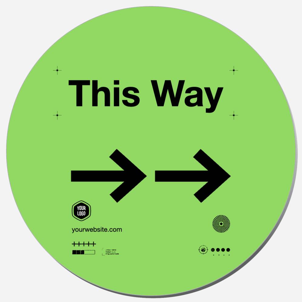 This Way (Right Arrows)