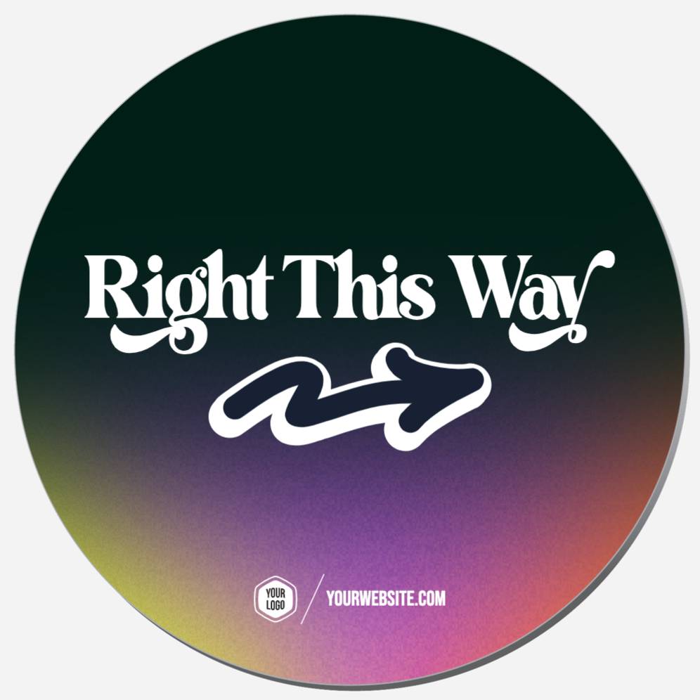 Right This Way (Left Arrow)