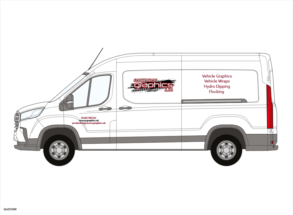 Maxus van design template