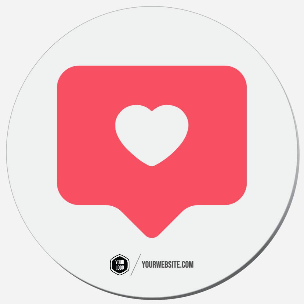 Heart Like White Background