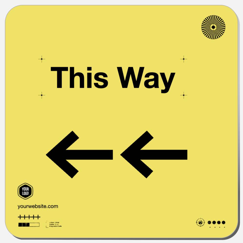 This Way (Left Arrows)