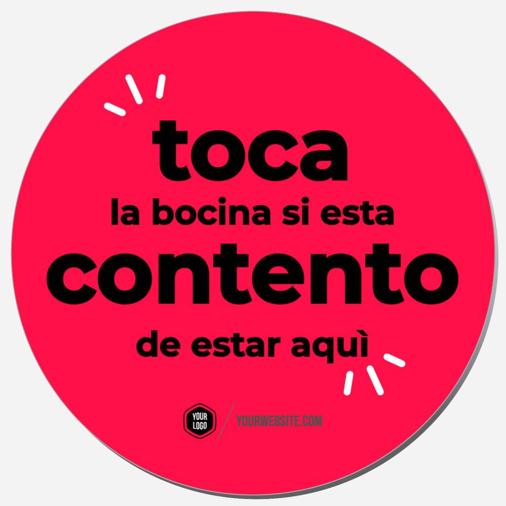 Toca La Bocina Si Esta Contento De Estar Aquí
