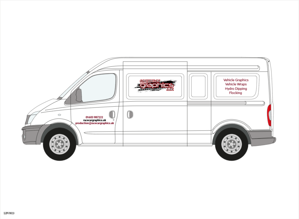 LDV van design template