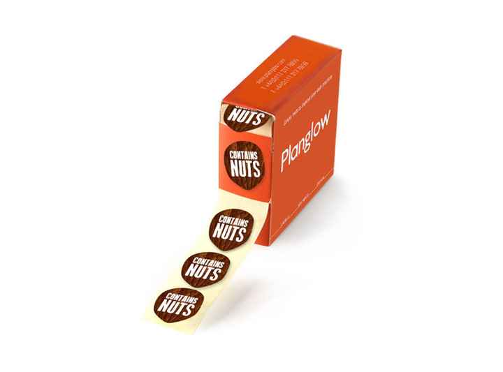 Contains Nuts Stickers