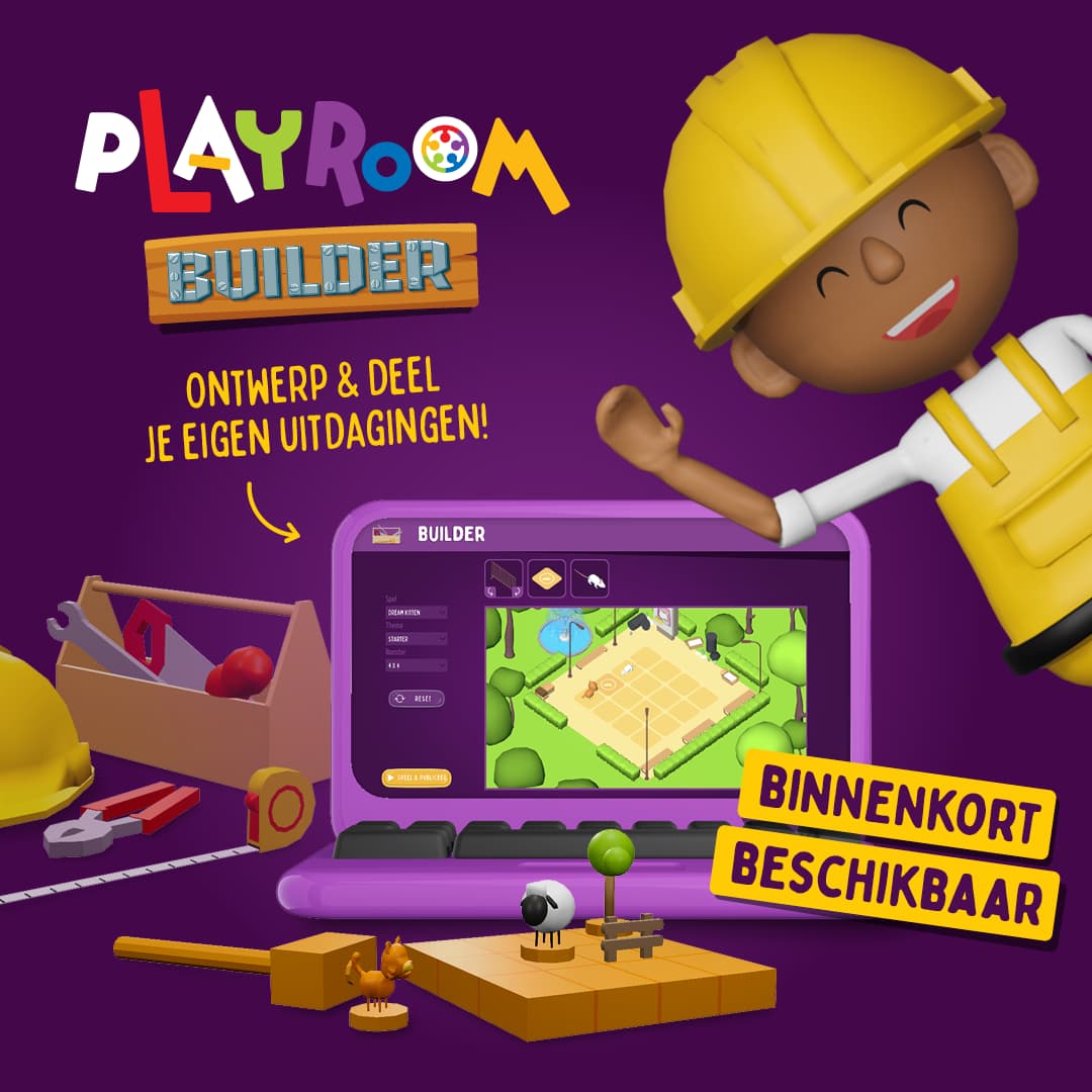 Binnenkort in Playroom: bouw je eigen puzzels met de Playroom Builder! 