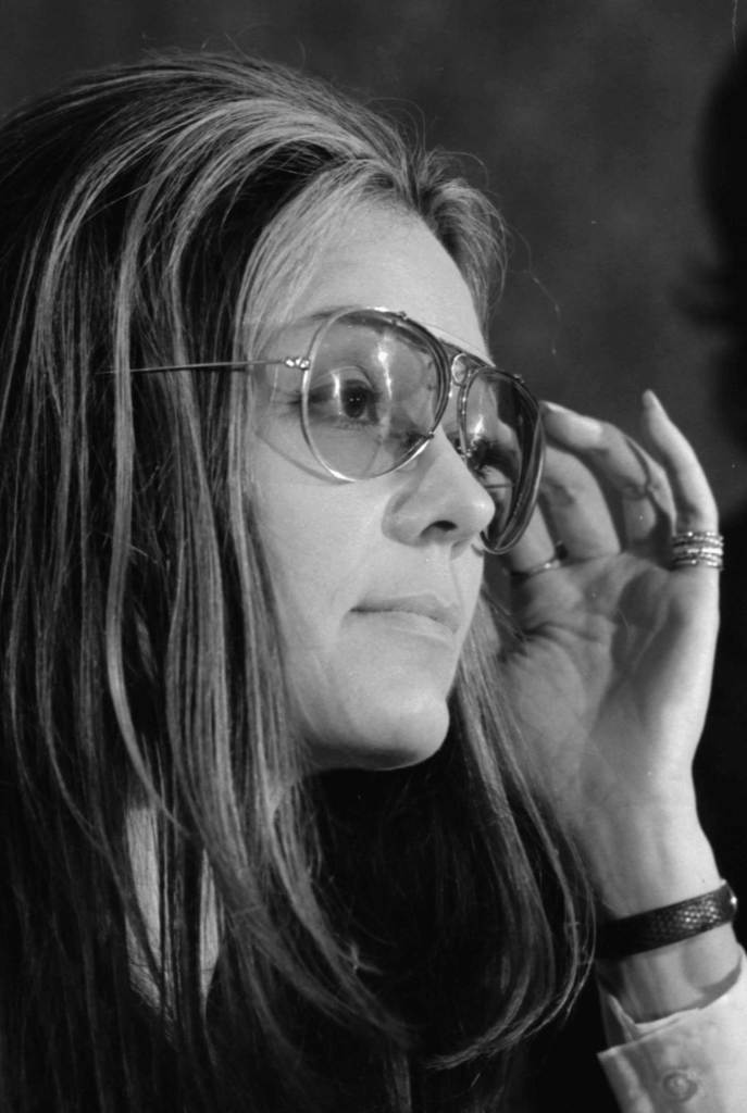 Gloria steinem at news conference  women's action alliance  january 12  1972