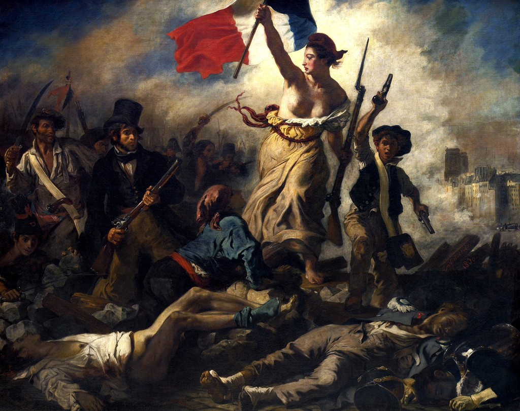 Euge%cc%80ne delacroix la liberte%cc%81 guidant le peuple