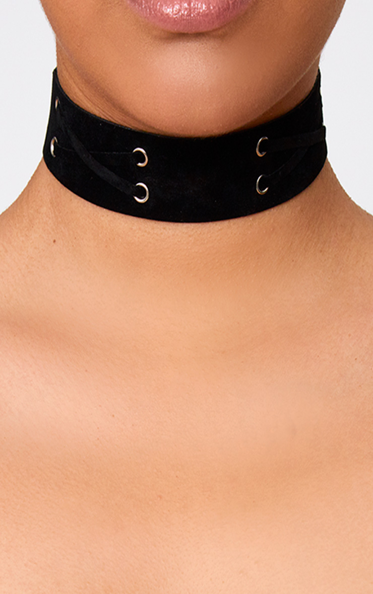Chokers Black & Gold Choker Necklaces PrettyLittleThing