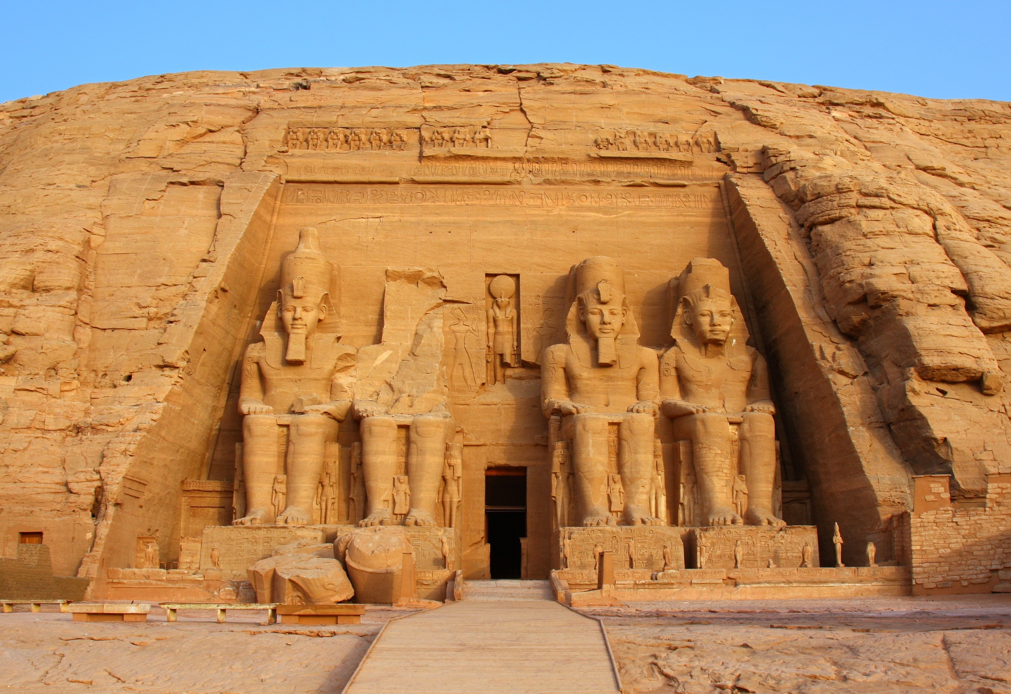 Egypt  The Temple Of Abu Simbel In Egypt Bilde