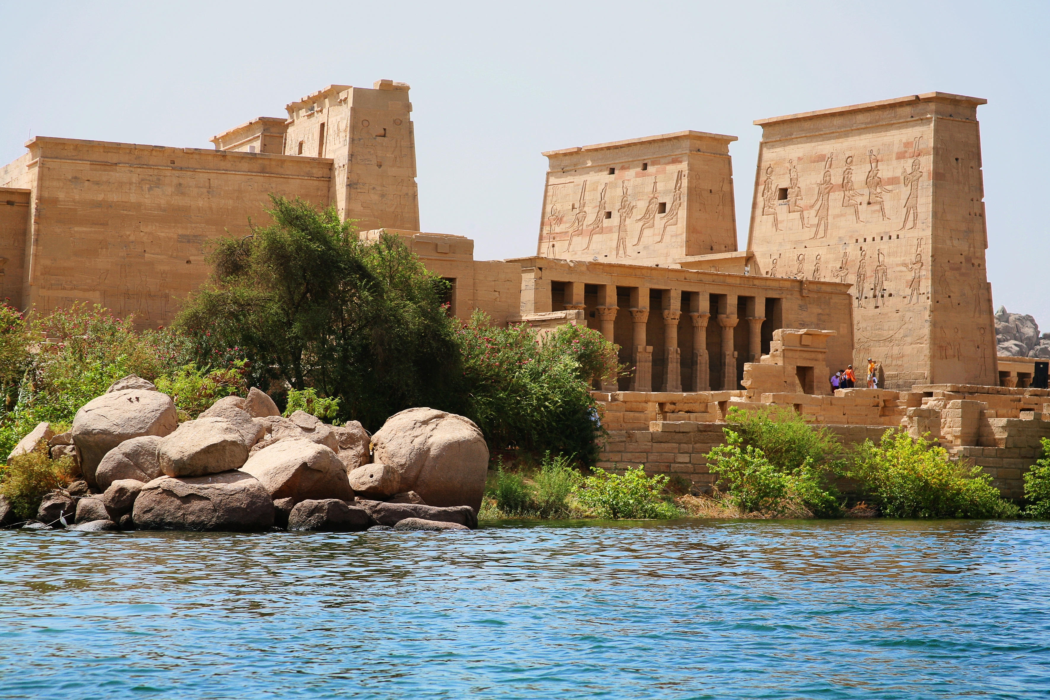 Egypt  Temple Of Philae At Aswan Egypt View From The Sea Bilde