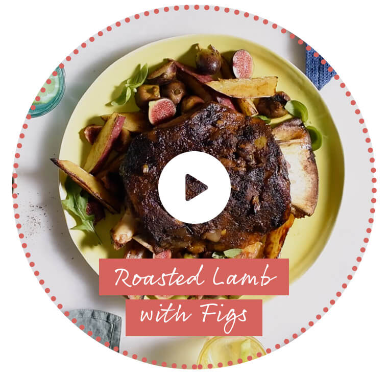 Roasted Lamb with Figs