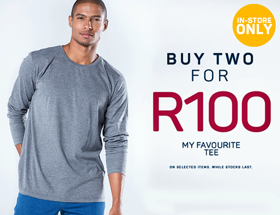 Buy two for R100. My favourite tee