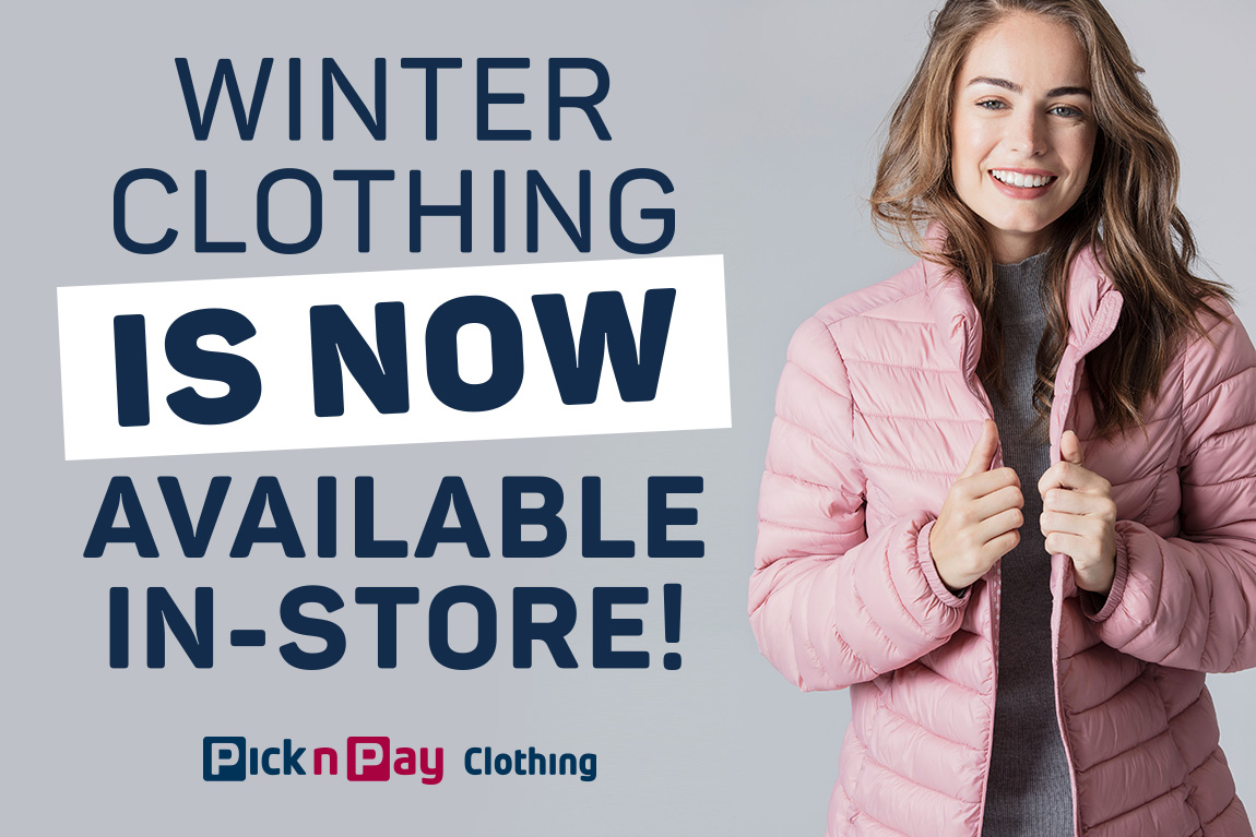 Winter clothing is now available in-store