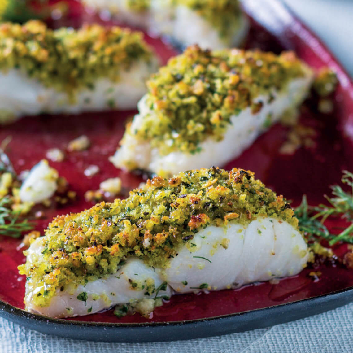 Herb-crumbed Hake Fillets