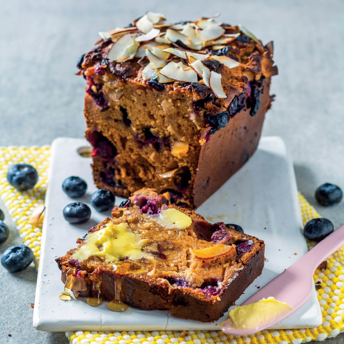 Peanut Butter & Blueberry Loaf
