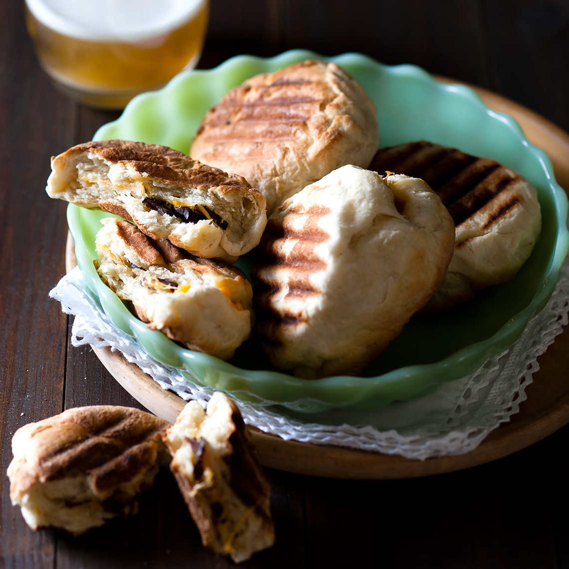 Biltong and cheese roosterkoek