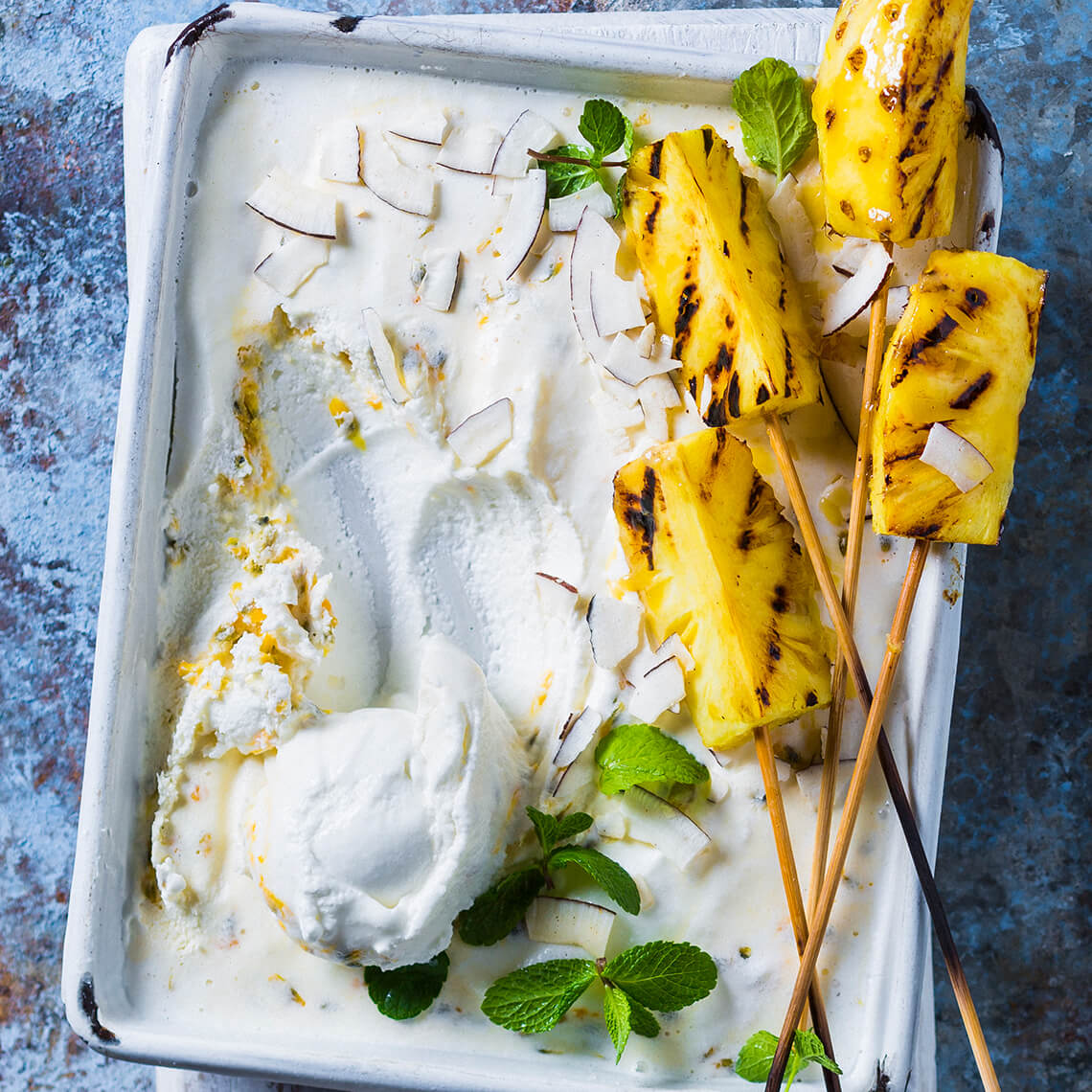 Cheat’s tropical frozen yoghurt