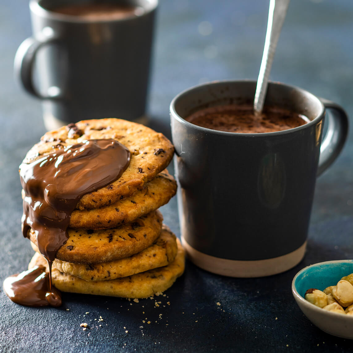 Chocolate and hazelnut biscuits
