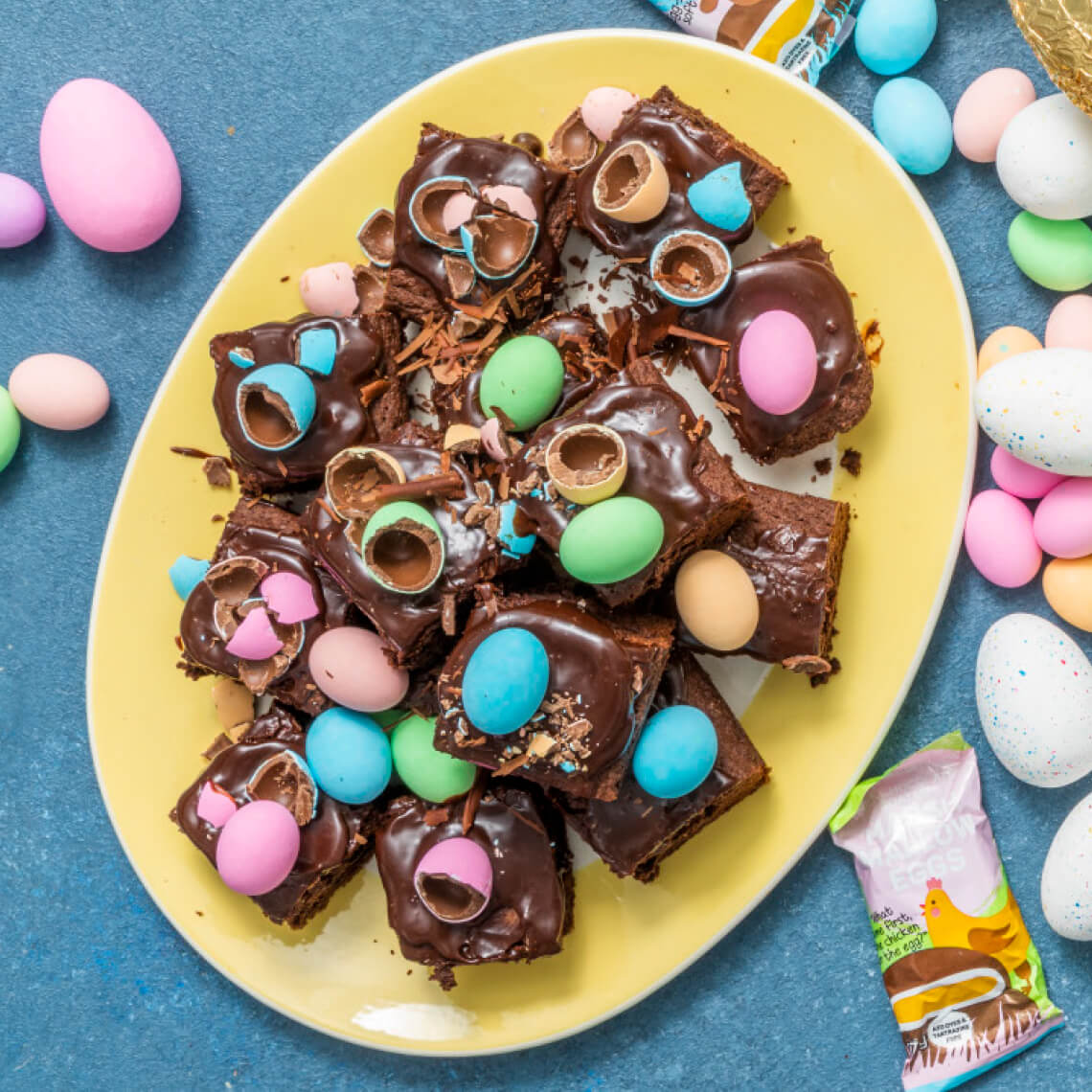 Easter rocky-road brownies