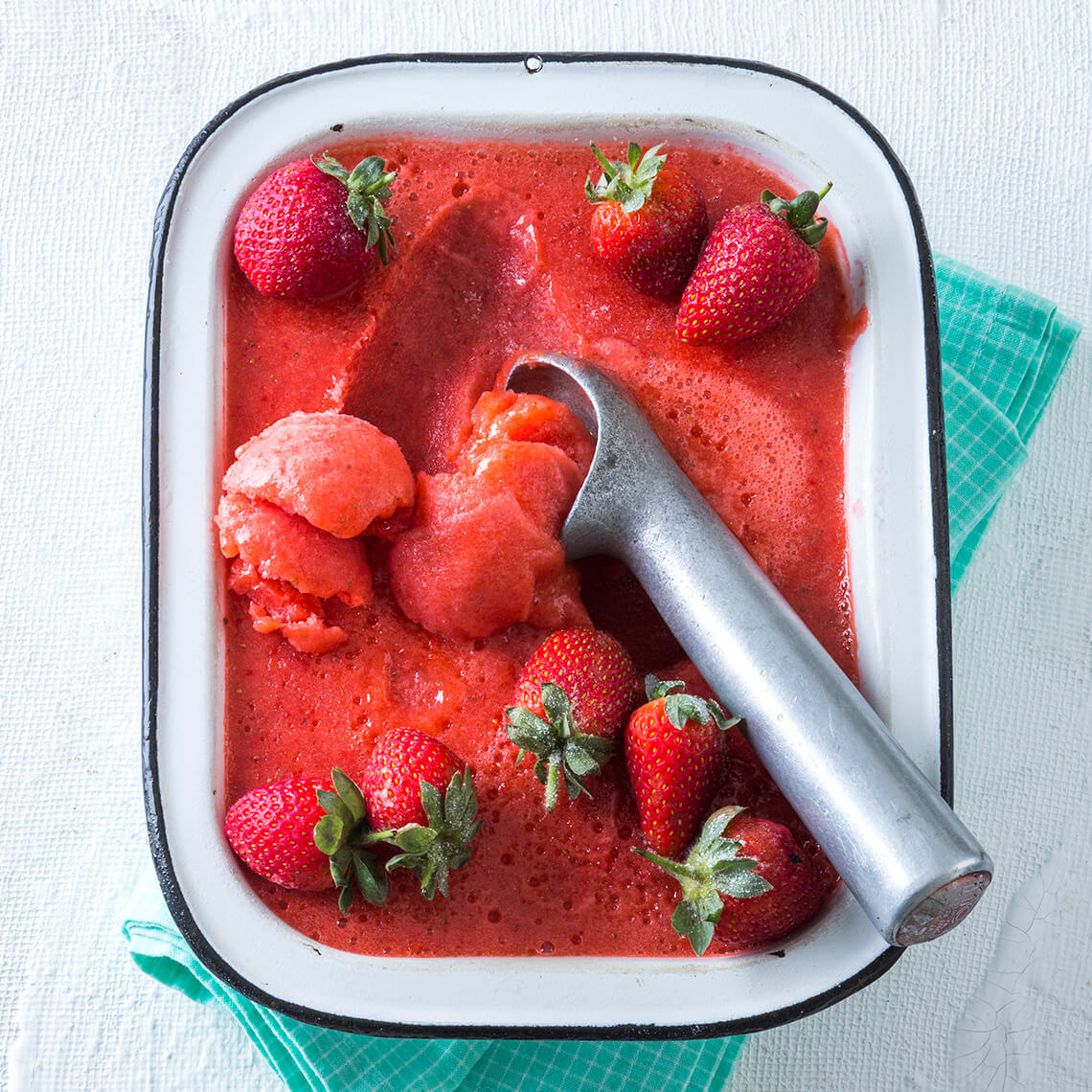 Strawberry sorbet