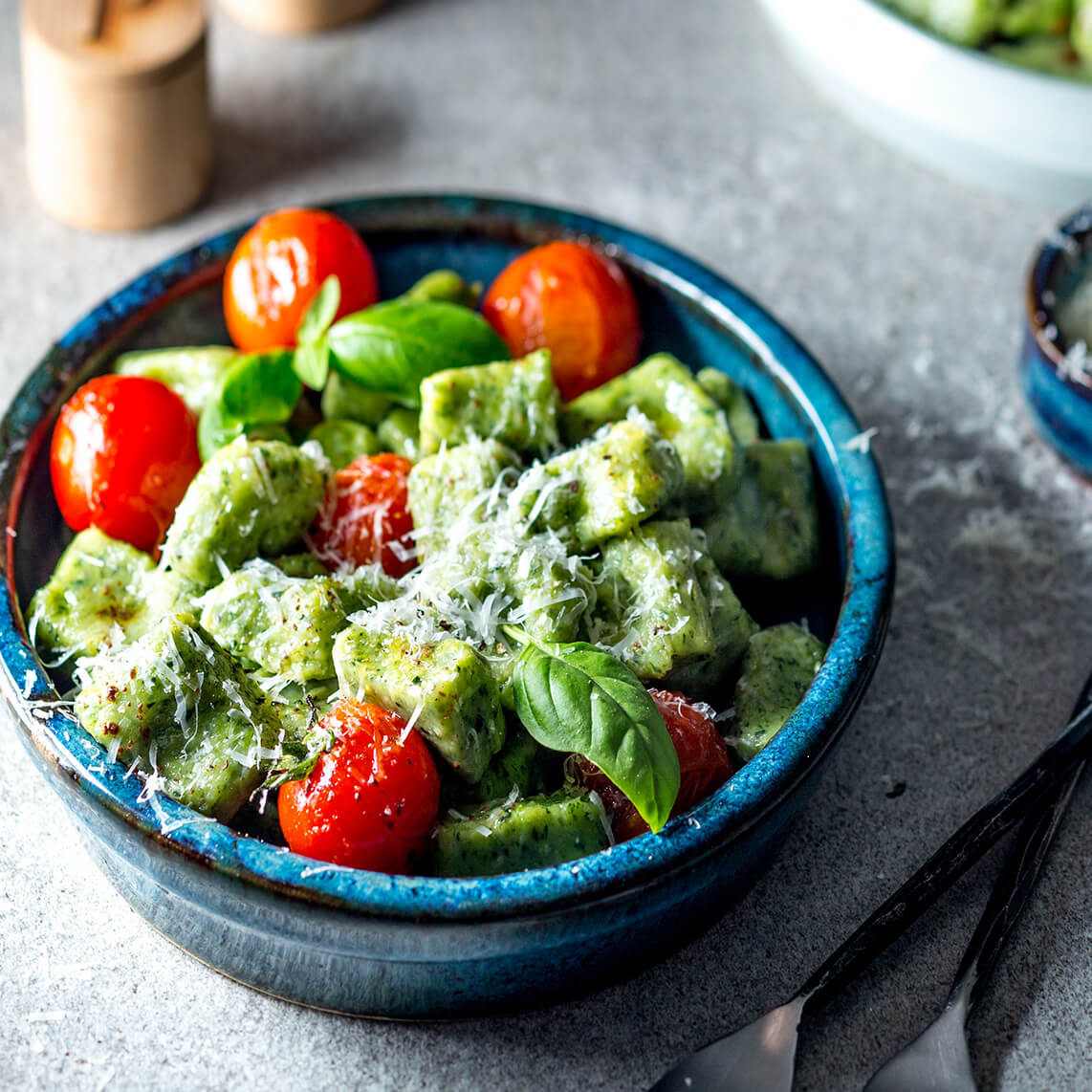 Spinach and parmesan gnocchi