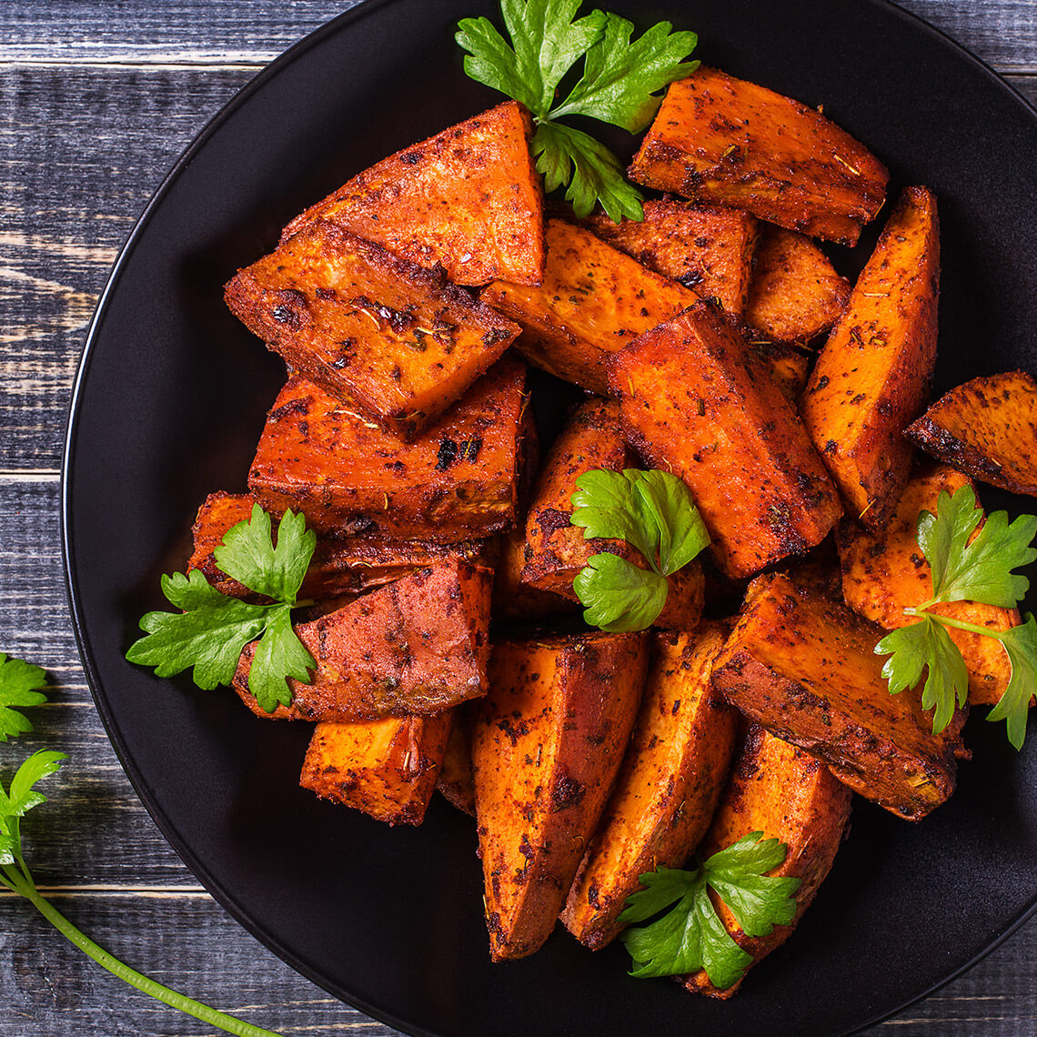 Sweet potatoes with orange and ginger