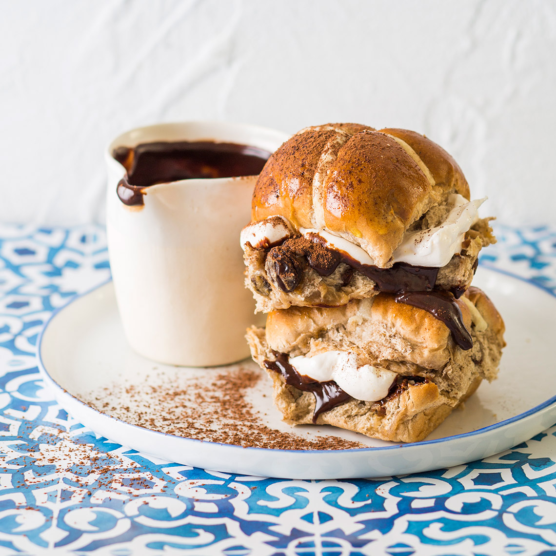 Chocolate s'more parcels