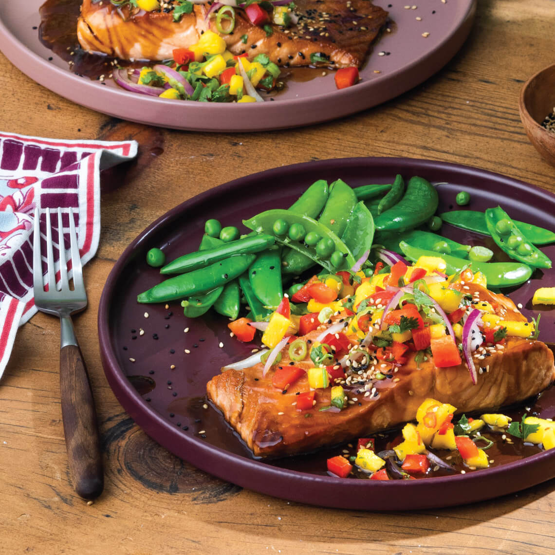 Teriyaki Salmon with Mango Salsa