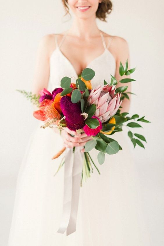 Сolorful wedding bouquet ideas