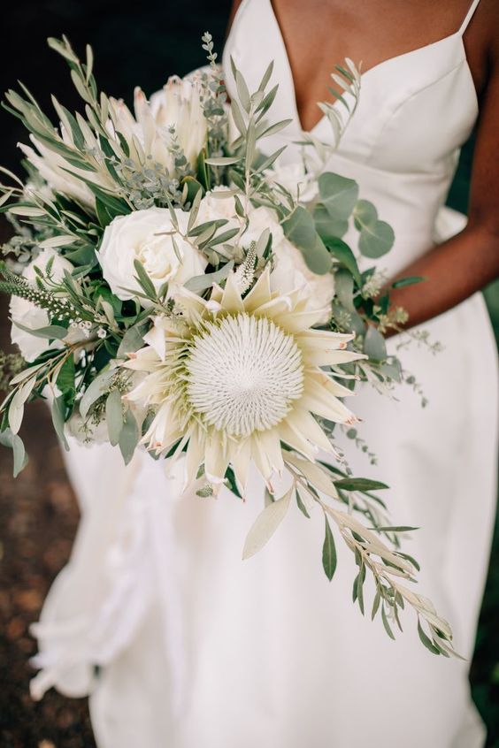 Foliage wedding bouquet