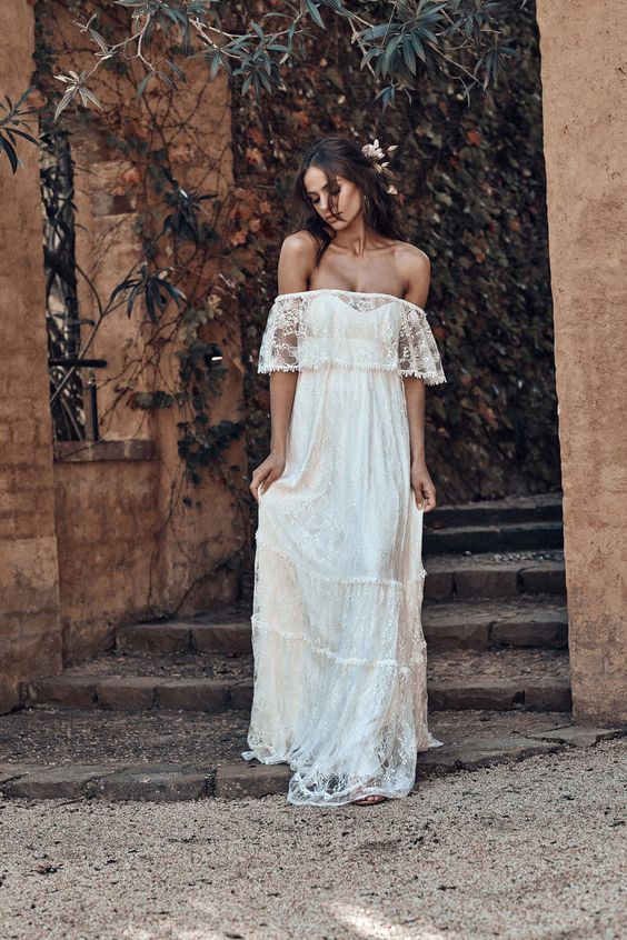 bohemian wedding dress