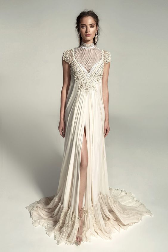chic boho wedding dress