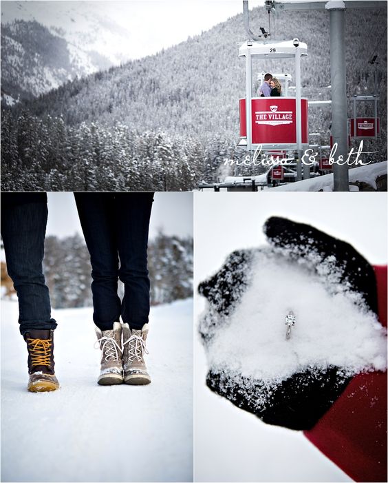 skiing proposal idea