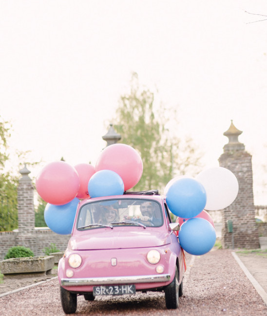 ballons wedding car decoration