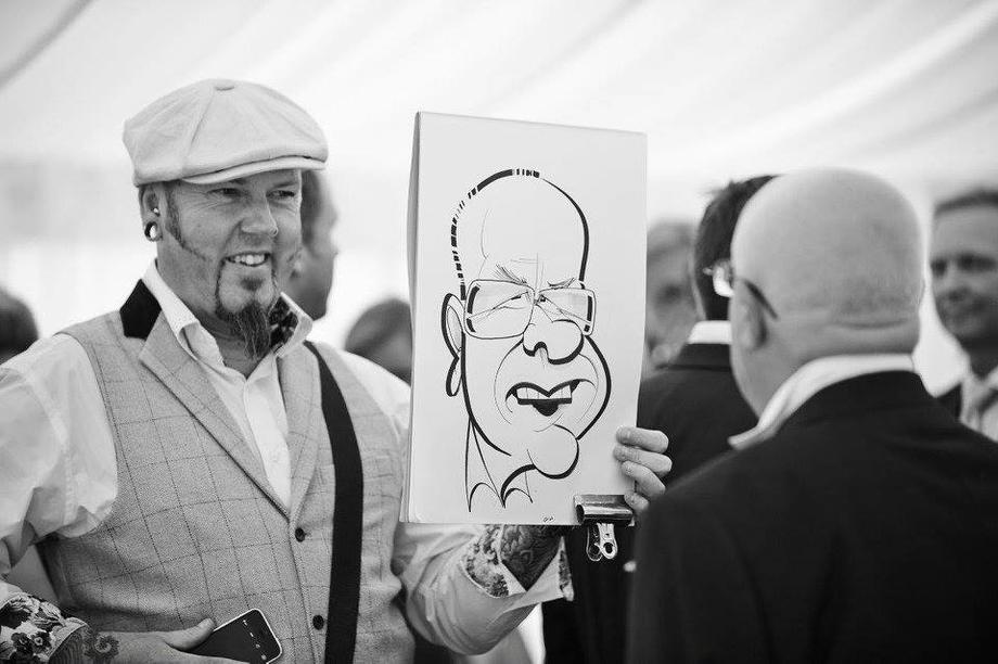 caricaturist wedding entertainment