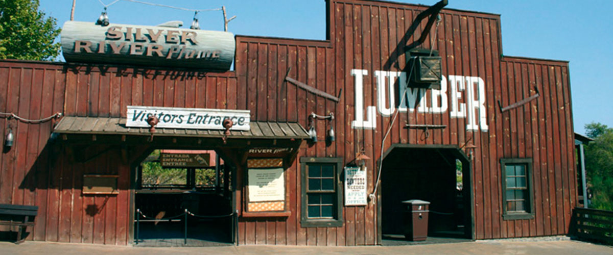 Fotografia silver river flume far west