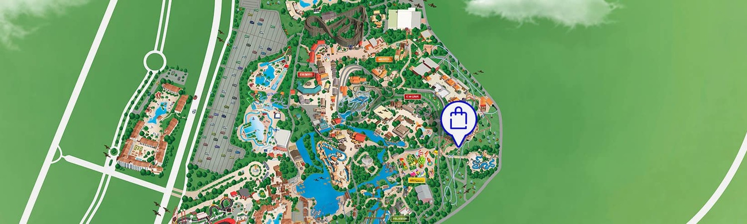mapa footer tiendas kambuha PortAventura