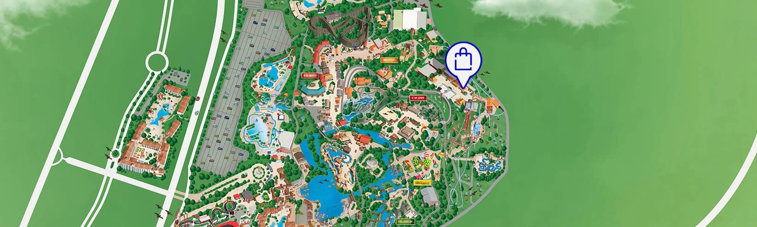 mapa footer tiendas sarpang shop PortAventura