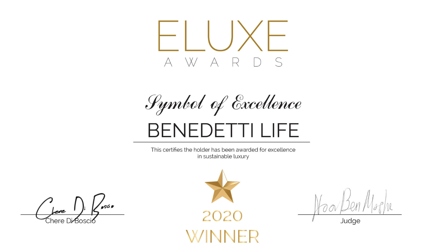 Benedetti Life - Positive Luxury