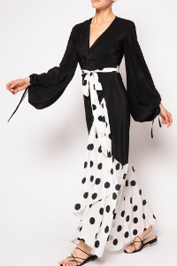 Anastasia Polka Dot Wrap Dress