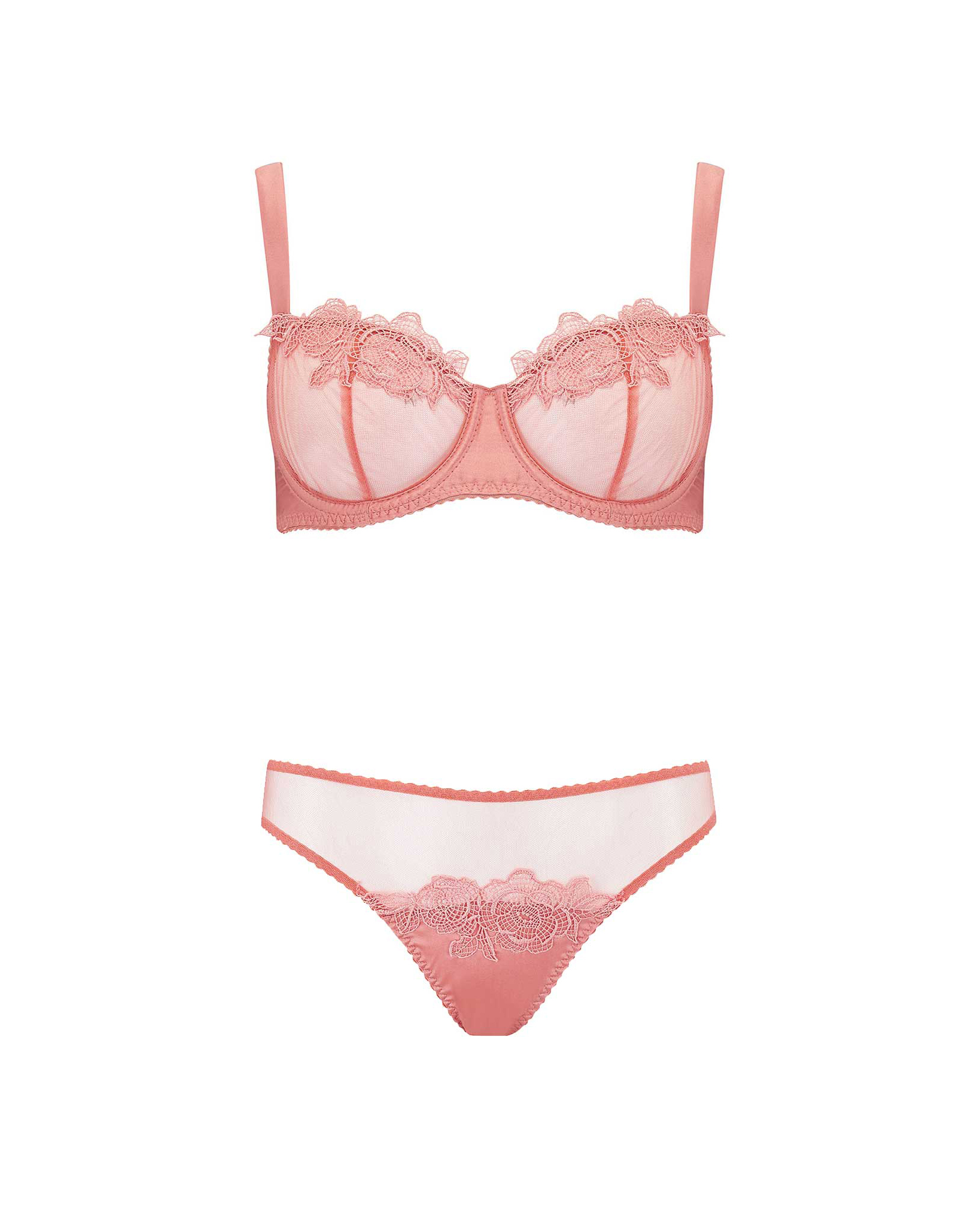 Penelope balcony bra set