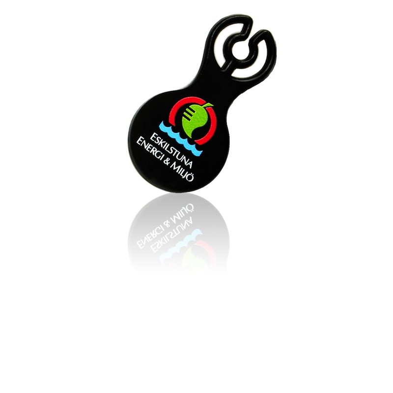 Kundvagnsmynt Snäpptian 10 DKK/1 EUR | svart