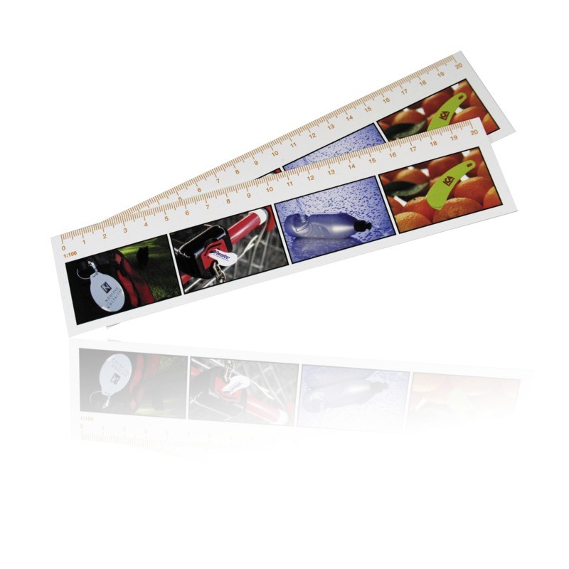 Skallinjal fototryck 100x50x1 mm | vit