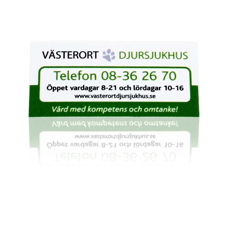 Kylskåpsmagnet mjuk rakskuren - <25 cm2 | vit