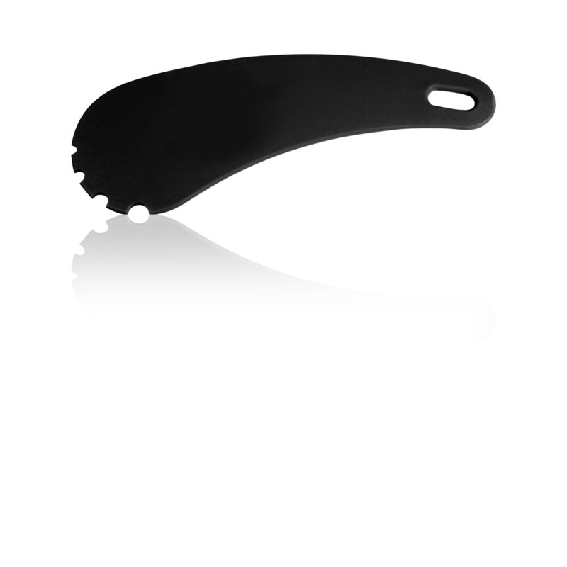 Grillskrapa plast 125x44 mm | svart