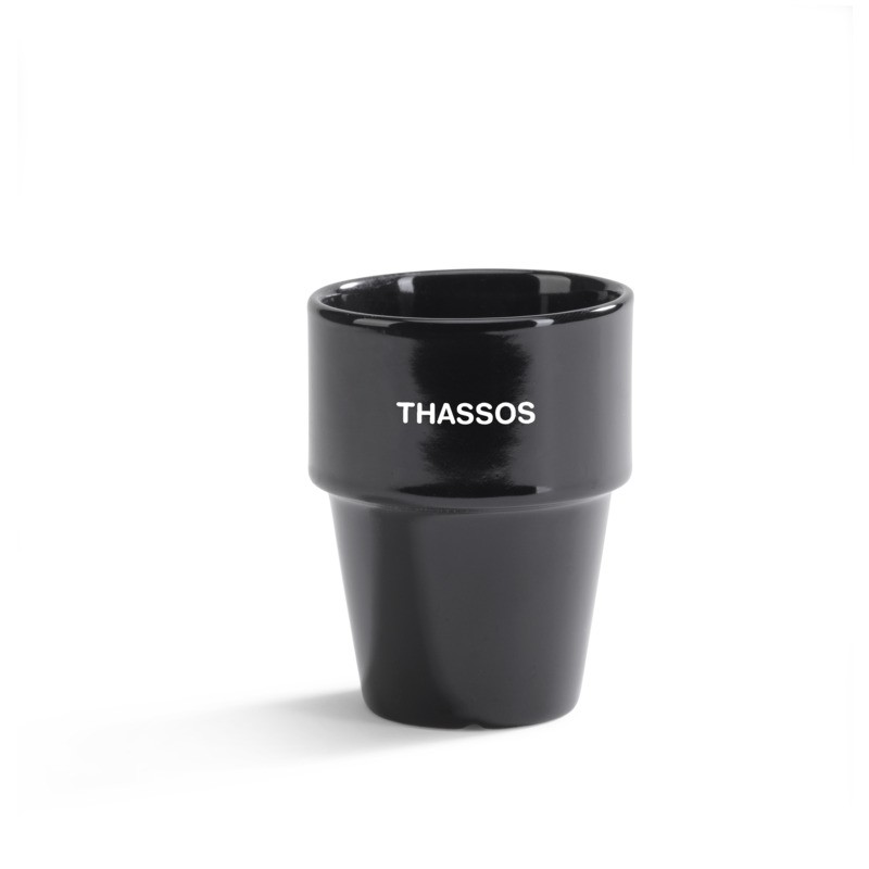 Stengodsmugg Thassos 23 cl | svart