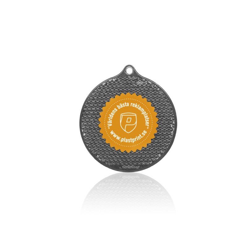 Reflexbricka Rund  Ø 55 mm | grå