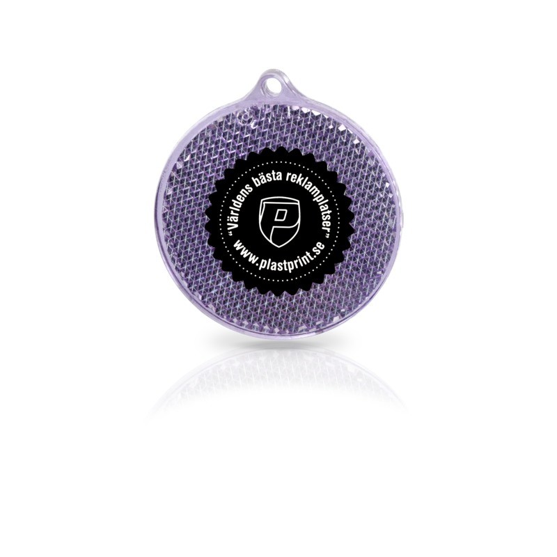 Reflexbricka Rund  Ø 55 mm | lila